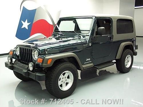 2006 jeep wrangler unlimited 4x4 auto hardtop roof 48k texas direct auto