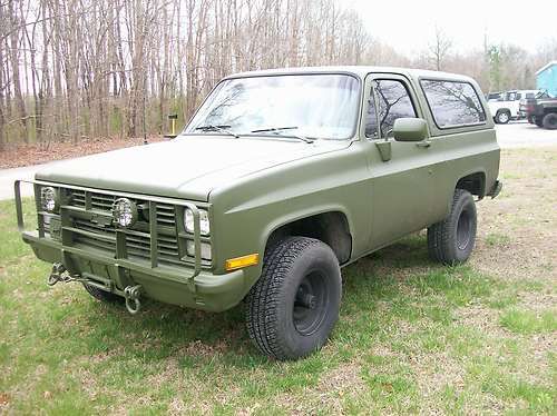 1985 military cucv 1009 chevy 6.2 diesel blazer 4x4