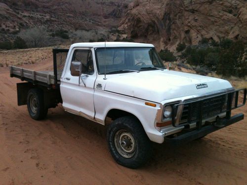 1979 ford f350 4x4 truck - no reserve - factory dana 60 front axle - 4 speed 79