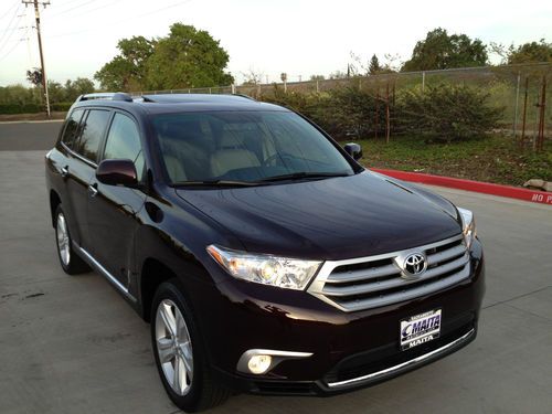 2011 toyota highlander limited backup camera third row seat awd