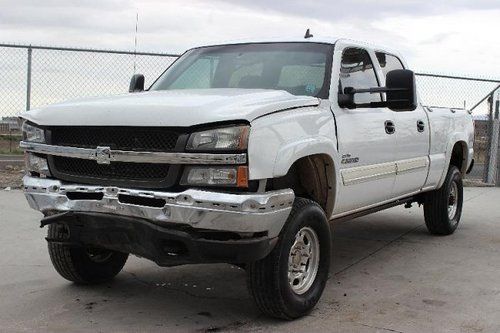 2006 chevrolet silverado 2500hd lt1 crew cab 4wd damaged salvage runs! wont last