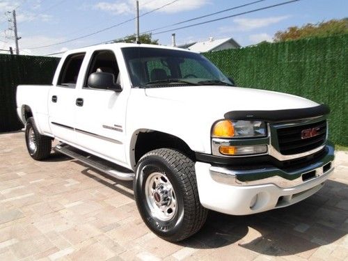 2004 gmc sierra 2500 sle crew cab one owner dieael 6.6l super clean fl driven