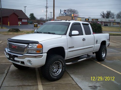 2005 gmc sierra slt, white, leather, loaded 79k 4x4