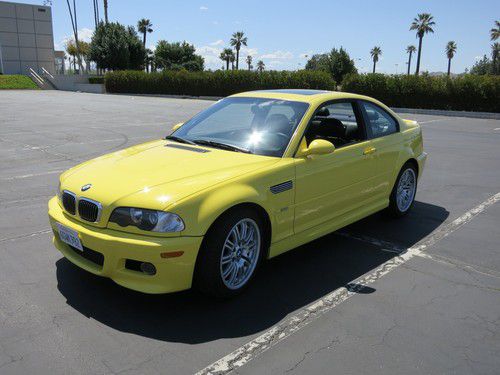 2002 bmw m3 dakar yellow e46 s54