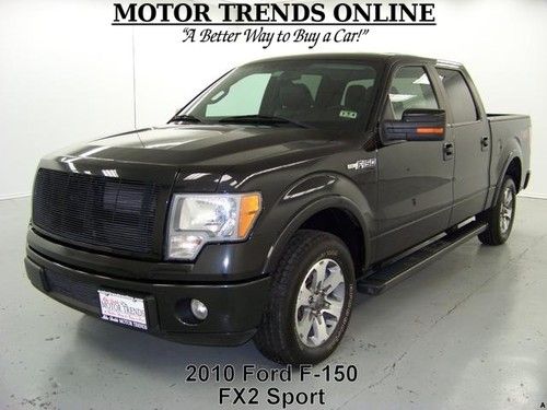 2010 ford f150 fx2 crew cab 4.6 v8 leather sync bedrug boards tow pkg 55k