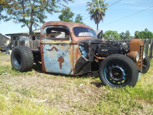 1947 ford truck hot rod rat rod fuel injected chopped patina