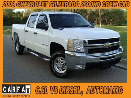 2008 chevrolet silverado 2500hd crew cab lt 6.6l duramax allison clean carfax