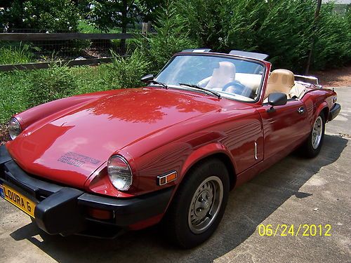 1980 triumph spitfire convertable with hard top