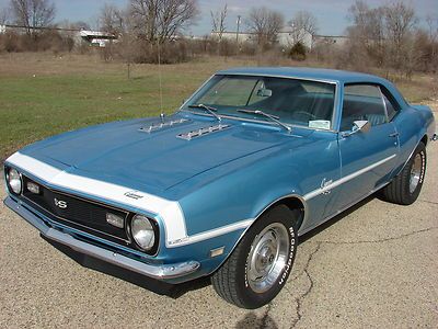 1968 chevrolet camaro ss factory 4-speed~original interior~super solid~runs a+