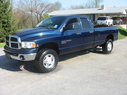 05 dodge ram 2500slt longhorn 4x4 crew longbox cummins diesel 6 speed texas mint