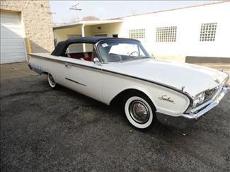1960 white galaxie! convertible ps, restored, new top, new interior, classic