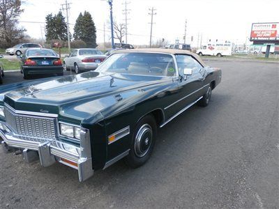 1976 cadillac convertible-- realy nice---low miles-- low rserve l@@k