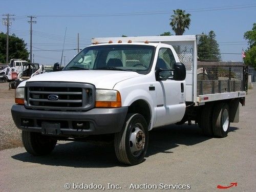 Ford f450 superduty stake bed truck 144" bed 7.3l turbo lift gate a/t a/c cold