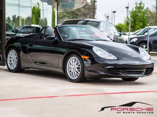 2004 porsche boxster s 6-speed black harmann sound 17 wheels litronic psm