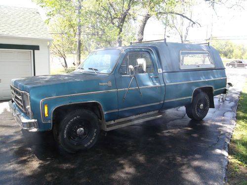 1979 chevrolet scottsddale 3/4 ton standard cab 2 wd 454 camper special 120,000