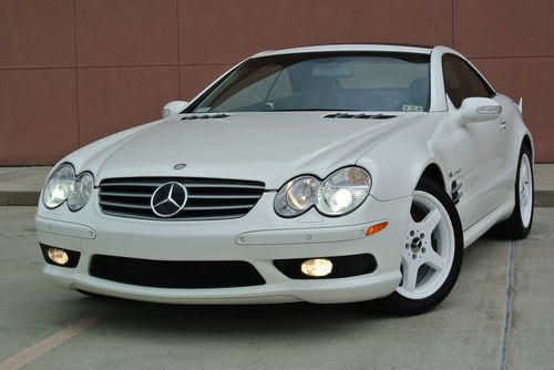 2003 mercedes sl500 sport amg~pano roof~distronic~parktronic~73k miles~white