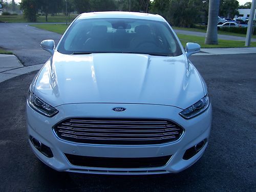 2013 FORD FUSION ENERGI HYBRID ELECTRIC PERAL WHITE WTH NAVIGATION FREE SHIPPING, US $45,085.00, image 2