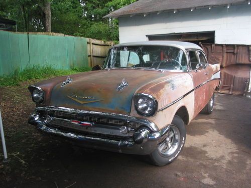 1957 chevrolet bel air 2 door hardtop sport coupe project car