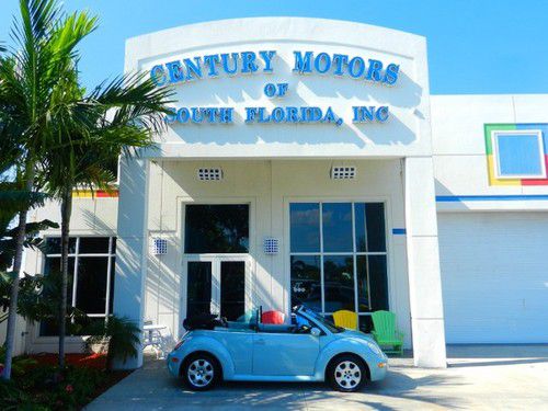 2003 volkswagen new beetle convertible 42,418 miles clean carfax, leather!!