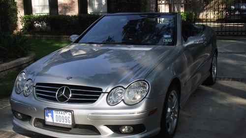 2004 mercedes clk55 convertible low miles same owner 5+ years - beautiful!