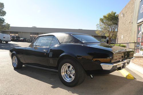1967 pontiac firebird - triple black - newer 350 motor + interior -  runs great