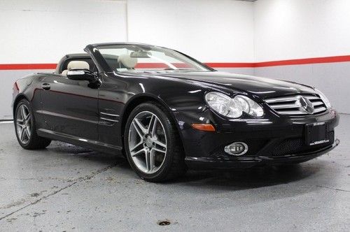 07 sl550 v8 convertible hard top luxury amg loaded low miles clean carfax