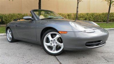 2001 porsche carrera convertible 911 996 o miles super clean factory manuals a+