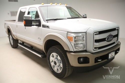 2013 king ranch crew 4x4 fx4 navigation sunroof leather heat 20s aluminum diesel