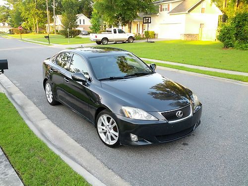 2007 lexus is 250 smoky granite w/black leather $14,995