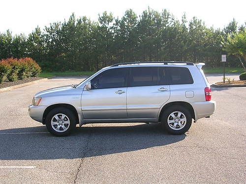 2001 toyota highlander 4dr v6 4wd limited silver w/all options