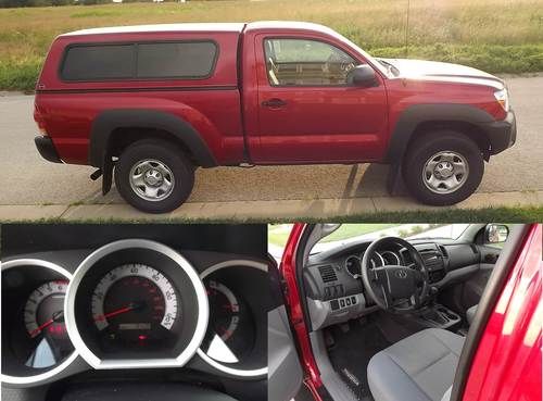 2012 red toyota tacoma 4x4 only 8500 miles