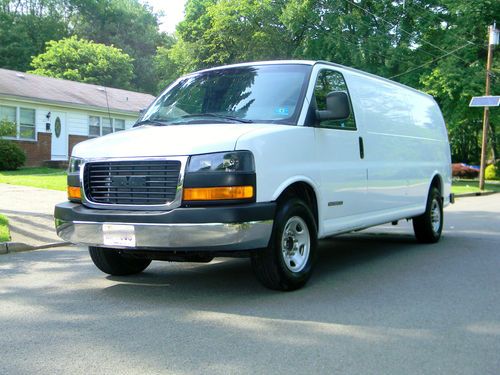 2004 gmc savana express 3500 1-ton extended cargo great condition no reserve!!!!