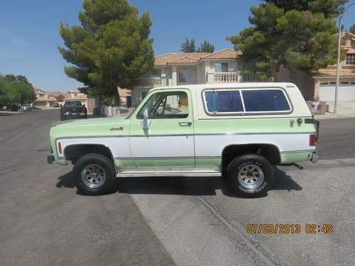 1976 gmc blazer 4x4 1 owner survivor all original no reserve 400 big block