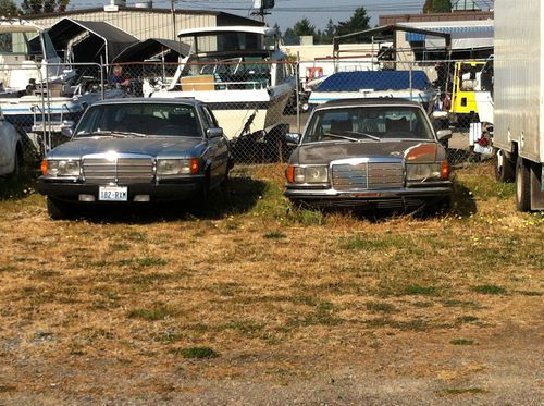 6.9 mercedes 1977 mercedes 6.9 450 sel--2 complete cars