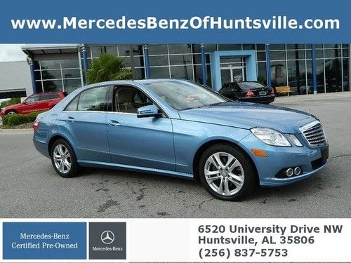 E350 luxury silver blue tan leather roof navigtion low miles finance certified