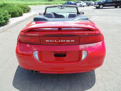 1996 Mitsubishi Eclipse GST TURBO 5sp Spyder convertible all original very clean, image 4