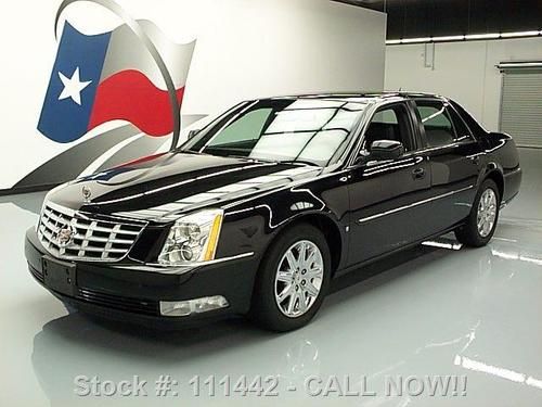 2006 cadillac dts 6 pass blk on blk climate leather 49k texas direct auto