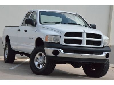 2005 ram 2500 quad 6spd diesel 4x4 l/bed truck hwy miles clean $599 ship