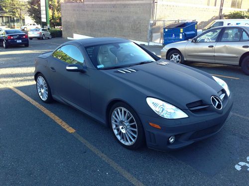 2006 mercedes-benz slk55 amg convertible 2-door 5.5l matte grey