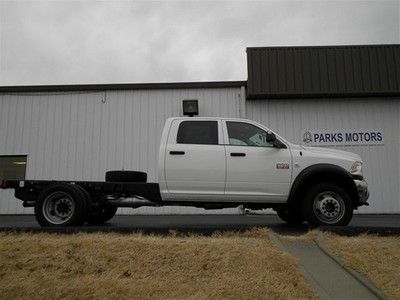 2012 ram 4500 4x4 crew cab chassis, 6.7l cummins diesel, 6 speed automatic trans