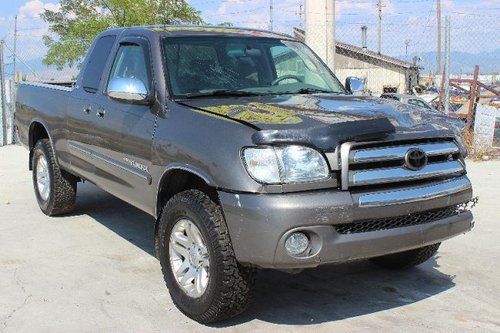 2004 toyota tundra sr5 access cab 4wd damaged salvage low miles export welcome!!