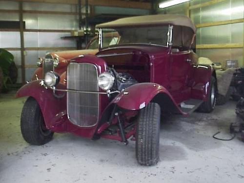 Ford 1930 model a roadster hot rod 31 full fendered v8 auto