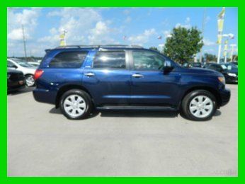 2008 toyota sequoia limited blue 5.7l v8 used rwd suv power leather seats 4x2