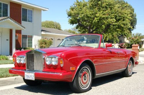 1986 rolls royce corniche ii convertible