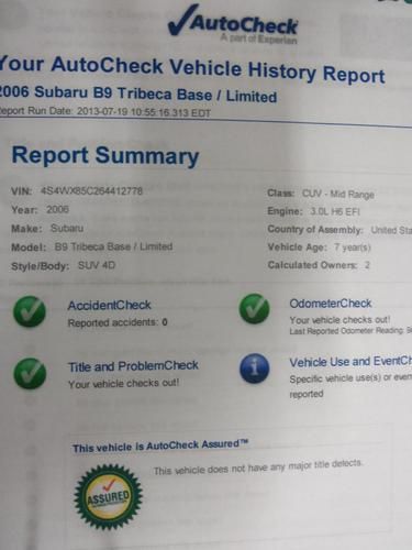 2006 Subaru B9 Tribeca Limited 7-Pass. Navi HS Roof Low Miles NO RESERVE!, US $11,500.00, image 14