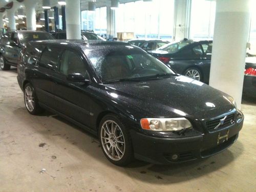 2004 volvo v70 r wagon - black w/atamaca leather, 6-spd, lots of upgrades!