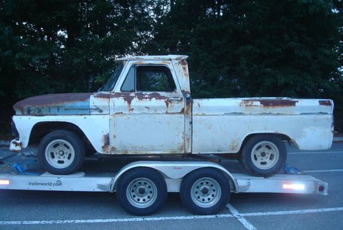 1966 chevrolet c10 swb fleetside pickup truck-extra rustfree cab included