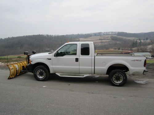 1999 f250 4x4 pickup diesel with snowplow