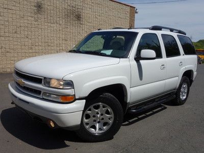 Chevrolet tahoe 4wd z71 heated leather 3rd row tv/dvd sunroof clean no reserve