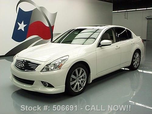 2011 infiniti g37 journey leather sunroof rear cam 12k! texas direct auto